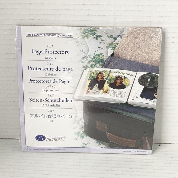 2004 The Creative Memories Collection 7 x 7 Page Protectors 12 Sheets - Picture 1 of 2